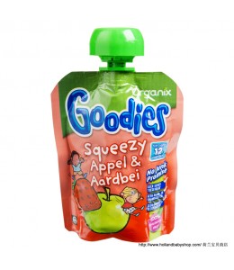 Organix Goodies squeezy apple / strawberry  90g